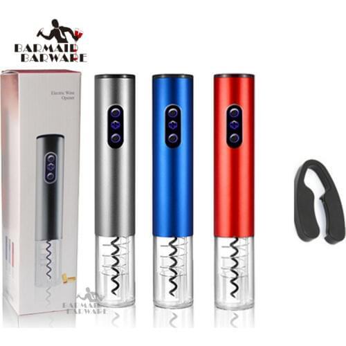 Automatic Wine Beer Bottle Opener Corkscrew Kit Electric Corkscrew With Foil Cutter 3 color