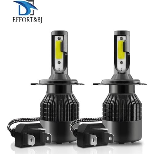 Effort&BJ T2 Car LED Headlight H4 144W 14400LM Fog Light Auto Headlamp COB LED Chips Light Bulb