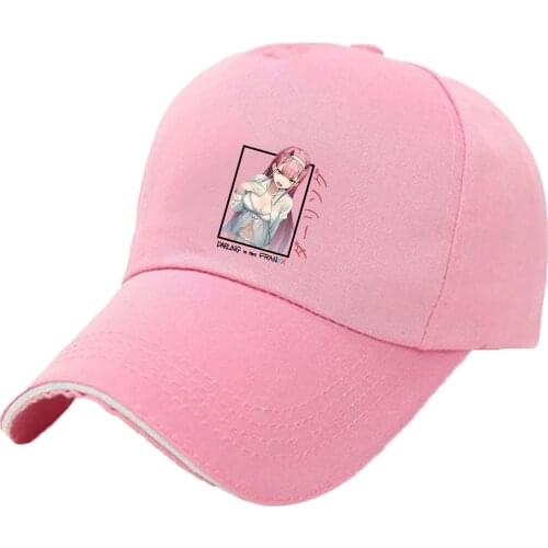 Zero Two Baseball cap Anime Cosplay Darling In The Franxx Girl Print Sun Proof unshade Adjustable Sports Casual Men Women Beret