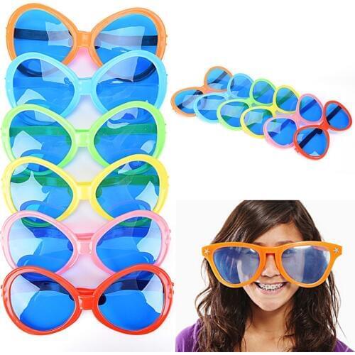 Big Glasses Party Plastic Glasses Party Props Christmas Birthday Halloween Party Decoration Supplies Glow Glasses
