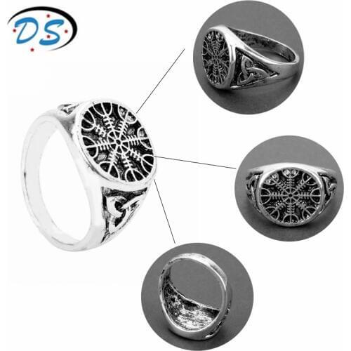 Vikings Jewelry Odin Ring Men Accessories Finger Rings CelticKnot Ring