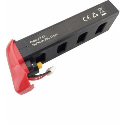 Red) Original Battery for MJX Bugs 2 B2W B2C Battery 7.4V 1800mah 25C Li-po Battery For MJX B2W rc quadcopter drone spare parts