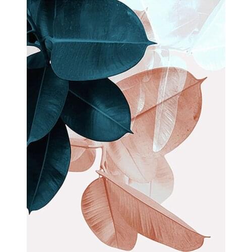 Colorful Plants Painting By Numbers with Frame For Adults Kits Painted Drawing Canvas DIY Oil Coloring Paint Picture By Numbers