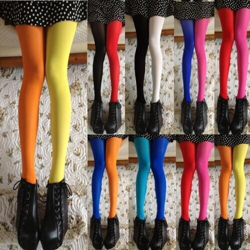 Patchwork Footed Tights Women Stretchy High Elastic Colorful Pantyhose Stylish Panty Pantyhose Women Cool