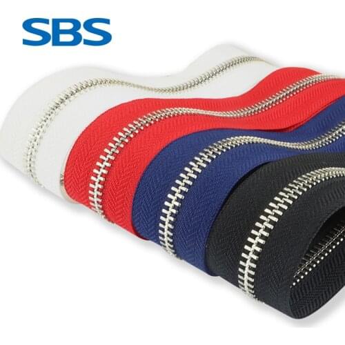 2pcs/lot SBS Metal Zipper 60cm 70CM 80cm Single Open End Repair Clothing Accessories Case Pack Leather Jacket