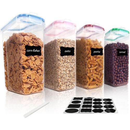 Multi-purpose Food Kitchen Storage Box Refrigerator Organizer Storage Tank Multigrain Storage Tank Transparent Sealed Cans