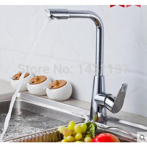 New Arrivals fashion high quality brass material single lever kitchen faucet sink faucet with 50cm hose