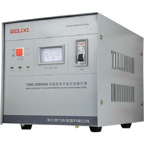 Single phase voltage stabilizer TND-2KVA 2KW household refrigerator PC stabilizer 2000W dual output 110V&220V high accuracy