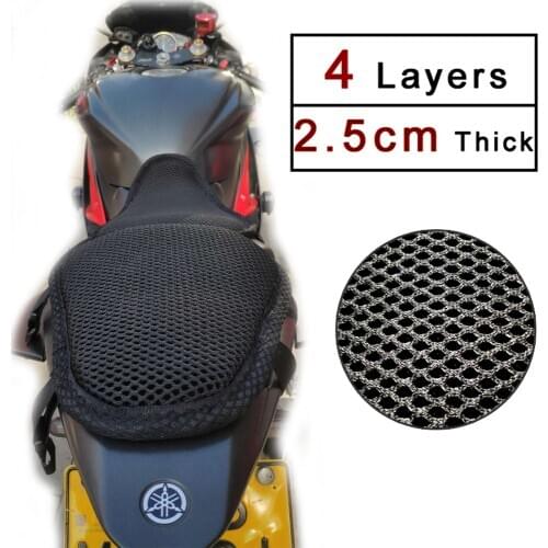 REESSOR 3d Motorcycle seat cooling cushion Heat insulation and sun protection 2.5cm thick universal seat sheet for bikes
