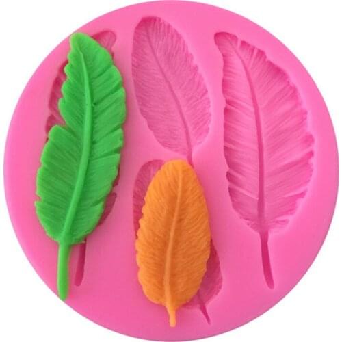 Leaf Silicone Mold Mimosa Fondant Molds DIY Cake Decorating Tools Candy Resin Clay Chocolate Gumpaste Moulds