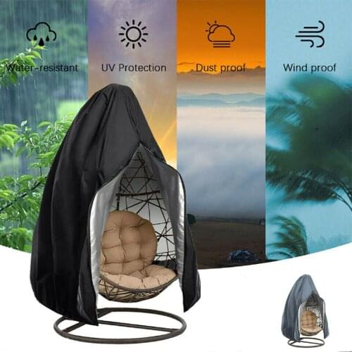 Sunshade Waterproof Outdoor Hanging Egg Chair Cover Swing Chair Dust Rain Cover Protector Patio Chair Cover UV Protective Case