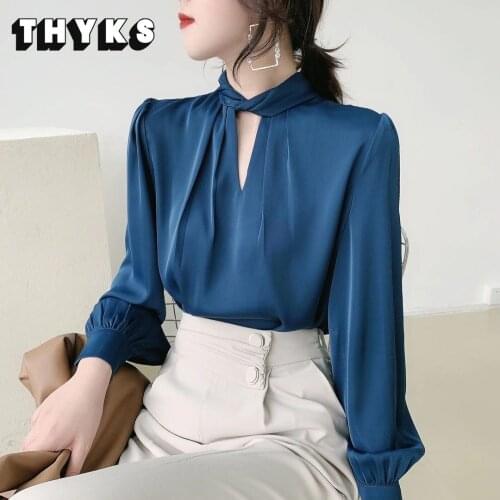 THYKS Brynn Satin Blouses