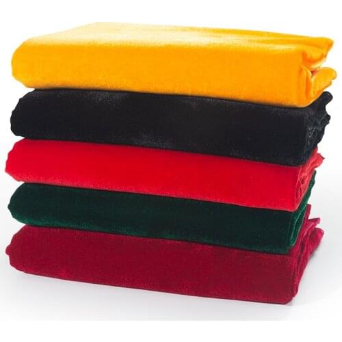 165cmx100cm Pure Color Thick Gold Velvet Fabric Conference Table Cloth Curtain Display Cloth Casual Wear Apparel Sewing Fabric