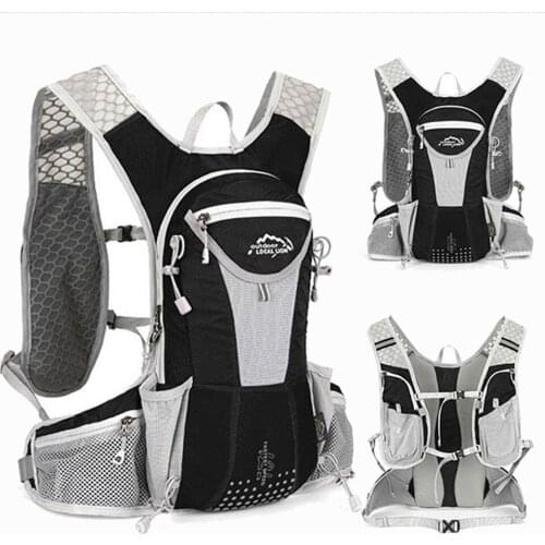 Cycling Bike Mesh Breathable Backpack with Night Reflection Belt Breathable and Comfortable Water Bag Mountaineering Backpack