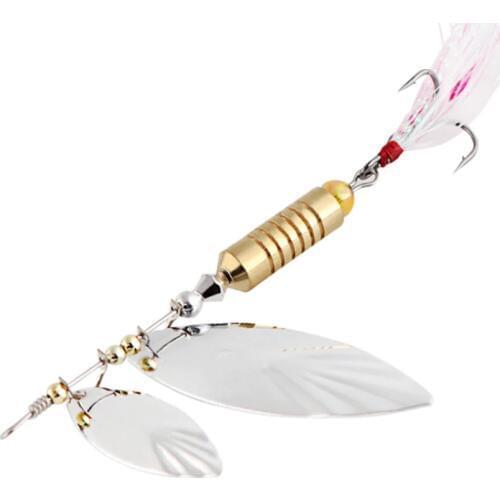 1pcs Hooks 7g/10g Rotating Spinner Spoon Lure Fishing Lures Artificial Baits Metal Sequins Baits Fishing Tackle Wobblers