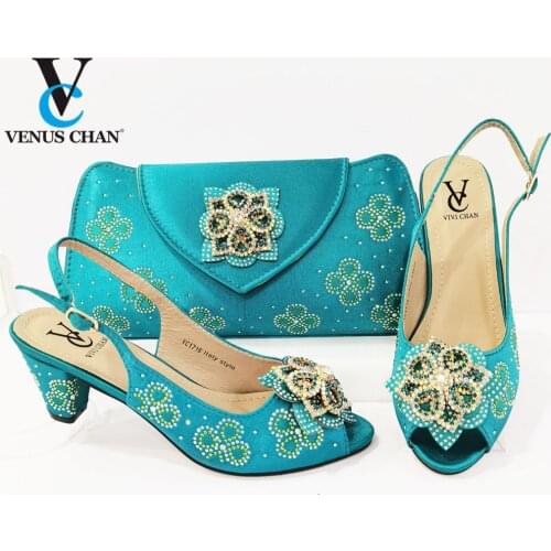 2021 New ins fashion Shoes and Bag Sets Italian design Matching Bags with High Quality Women for Party and wedding in high heels