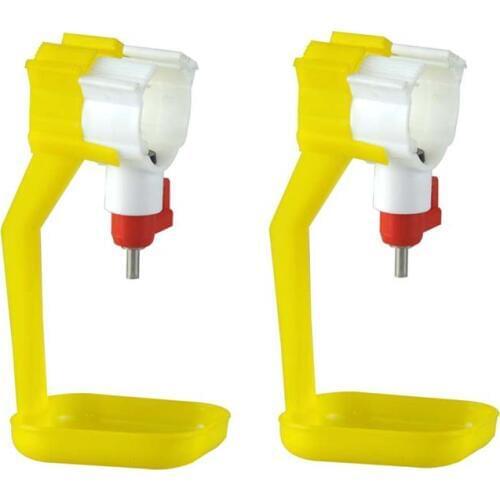 10sets Chicken Nipple Drinking Feeder Automatic Spring Water Nipples for Poultry Chicken Duck Hen Drinker Water Feeder