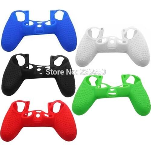 100pcs Wave Point Soft Silicone Protective Joystick Thumbstick Grip Caps Protective Skin Cover Case for PS4 Game Controller