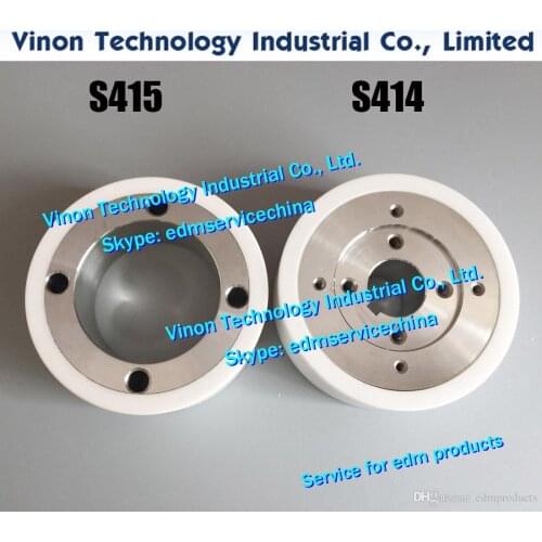 2pcs) 118535C Pinch Roller B+118534B Feed Roller C (White Ceramic type) Feed Section for AQ327,AQ300,AQ537, 118534C, 118535D