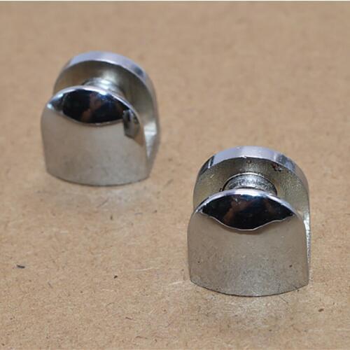 4PCS/Lot Adjustable Frameless Rectangle Glass Shelf Bracket Holder Heavy Duty Clamp Shelf Clip for 4-8mm Glass, Zinc Alloy