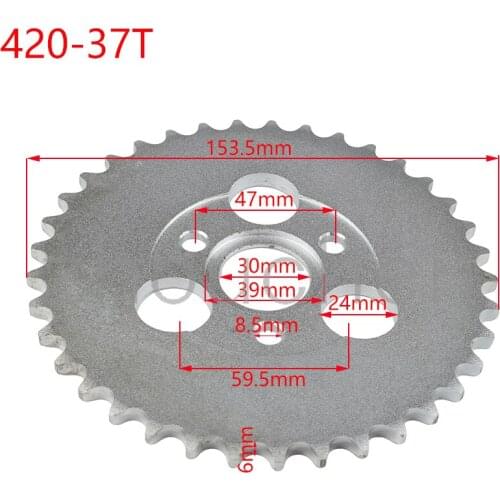 420 Chain 37T 37 Tooth Rear Sprocket for Honda Z50A Z50 Z50R Monkey Bike
