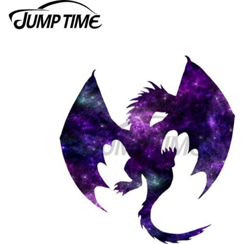 JumpTime 13 x 5.7cm For Galaxy Dragon Graffiti Car Sticker Waterproof Decal Vinyl Material Occlusion Scratch Suitable for VAN RV