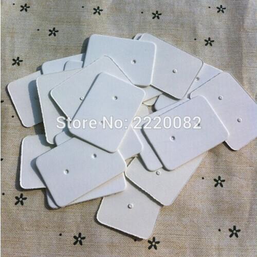 Free shipping 2.5x3.5cm 500 pcs a lot white blank earrings tag/Jewelry price tag/gift packing label/clothing swing tag brand