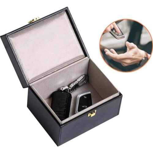Keyless Car Key Signal Blocker Box Radiation-proof Mobile Phone Box Bank Card Anti-theft Box Key Safe Blocking Pouch Case Tools