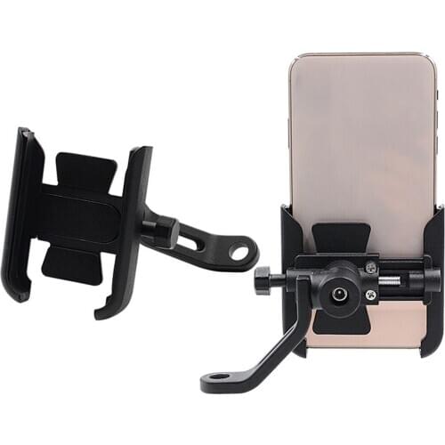 Aluminum Alloy Motorcycle Phone Holder Adjustable Motorcycle Bicycle Handlebar for 4-6.5inch Phone Mount High Quality Durable