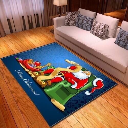 Home decoration Christmas pattern carpet living room bedroom carpet childrens room coffee table study mat