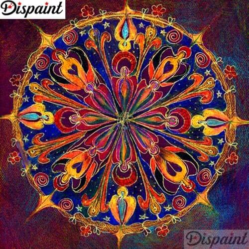 Dispaint Full Square/Round Drill 5D DIY Diamond Painting "Mandala scenery" 3D Embroidery Cross Stitch 5D Home Decor A12672