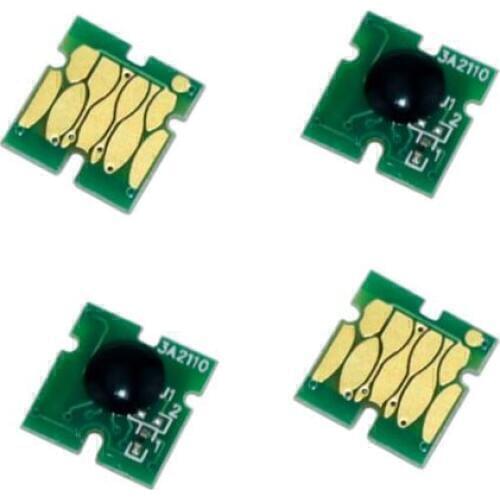 CISSPLAZA 4sets/16pcs T9071 T9081 Cartridge Chip compatible For Epson WorkForce Pro WF-6590 WF-6090 wf6590 wf6090 Chip