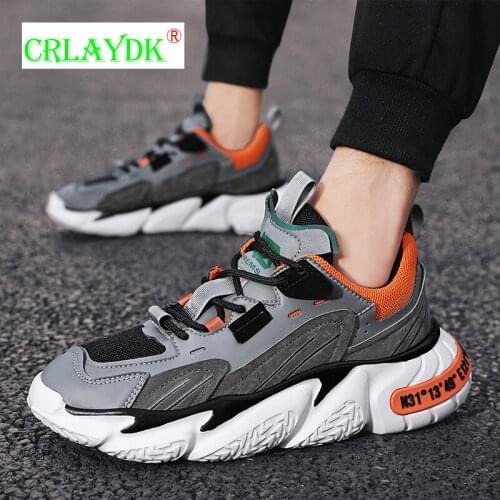 CRLAYDK Breathable Sneakers Men Platform Increased Running Youth Students Fashion Boys Shoes Sport Casual Walking Basket Homme