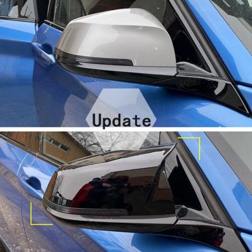 For BMW 1 2 3 4 X M Series Rear View Side Mirror Cover F20 F21 F22 F23 F30 F32 F36 X1 E84 F87 M2 Carbon Style Car Accessories