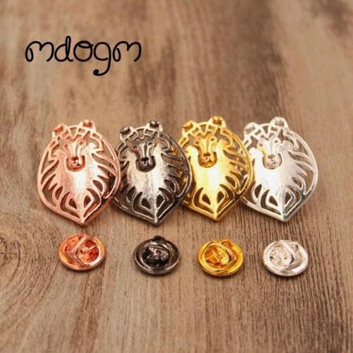 Mdogm Cute Shetland Sheepdog Dog Animal Brooches And Pins Suit Metal Small Father Collar Badges Gift For Male Men B094
