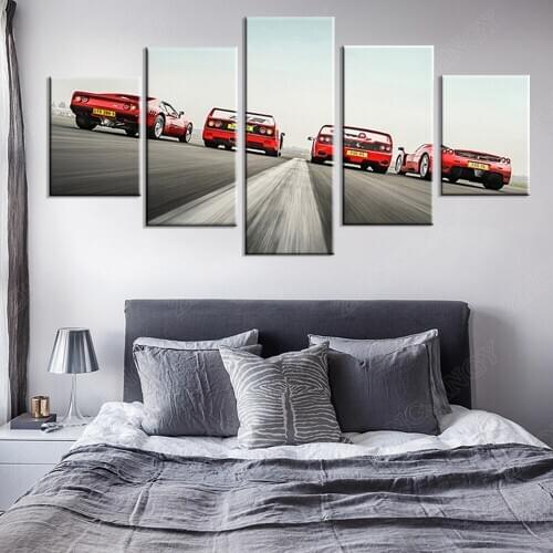 Wall Art Canvas Painting Classic Retro Car Sports car GTO,F40,F50 Picture Bedside Home Decorative Posters HD Print Artwork Mural