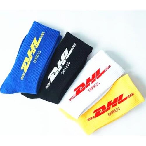 Unisex Mens Crew Cotton DHL Express Hip Hop Socks Vetements Style Letter Print Hipster Men Woman Skaterboard Game Fashion Sock
