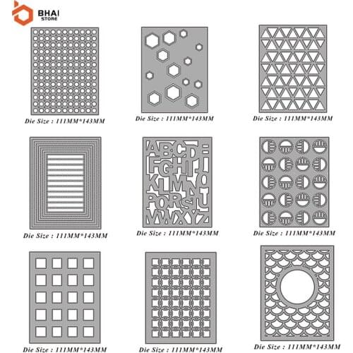 New Design Background Frame Metal Cutting Dies and Stamps DIY Scrapbook Photo Album Decorative Embossing Paper Cards