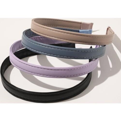 New Fashion PU leather is simple delicate sweet Headband for Women Girl Hair Accessories Headwear
