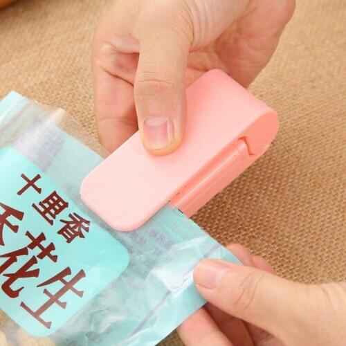 Plastic Bag Clips Kitchen Things Mini Manual Packing Food Heat Sealing Machine for Storage Package Sealer Seal Packing