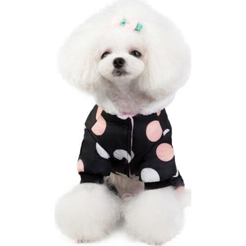 Dog Down Jacket Coat Thick Warm Fleece Color Bunny Ears Top Quality Cat Clothes Jacket Dog Costumes