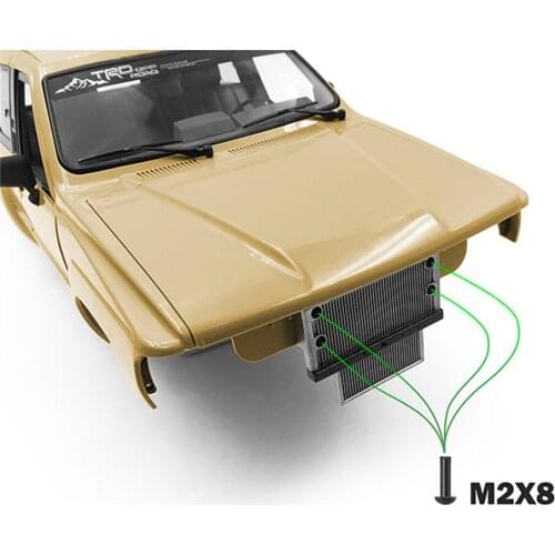 High Simulation Water Tank Heat Sink Radiator for RC4WD 4RUNNER Body with TF2 Chassis RC Car Modification Parts