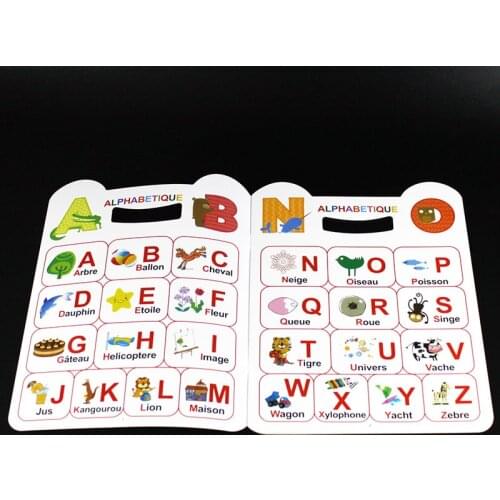 Intelligence Baby Learn French Alphabet Book Paper Books for 3-8 Kids Toys Educational Book Montessori Toys for Children Aids