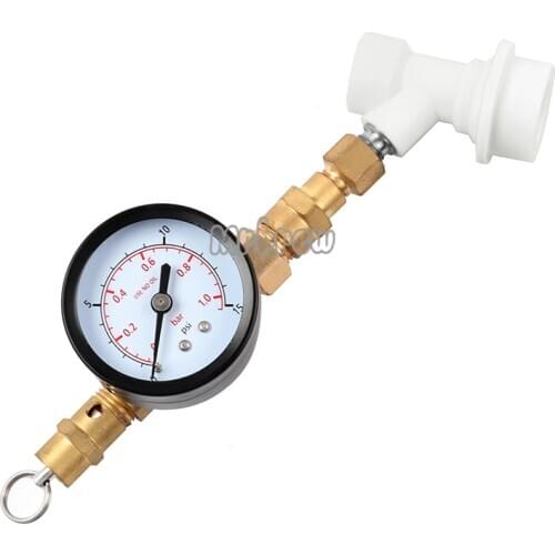 0-15Psi Ball Lock Spunding Valve with Gauge Adjustable Pressure Relief Valve Assembly with Gauge Beer Brewing Equipment