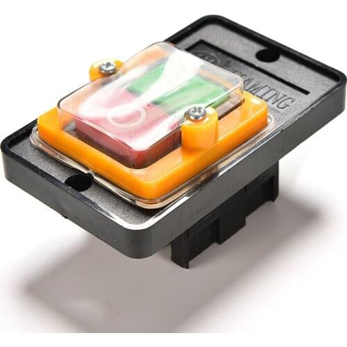 10A 380V KAO-5 Water Proof ON/OFF Push Button Machine Drill Switch Plastic Motor