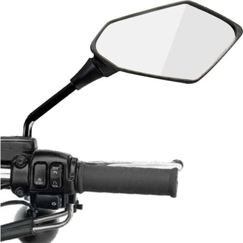 2Pcs Universal Motorcycle Modified Rear View Mirrors Rearview Mirror Scooter Motocross E-Bike Back Side Convex Mirror 8mm 10mm