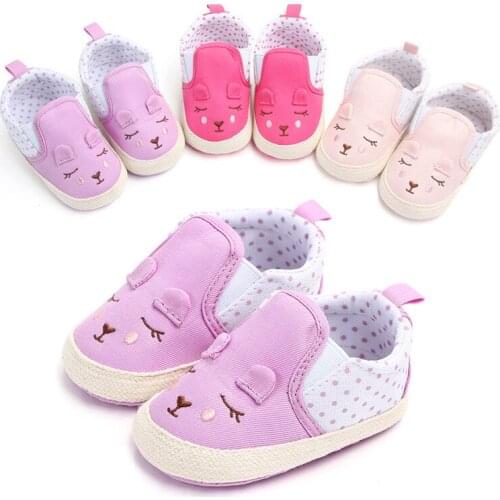 2021 Cute Baby Shoes Anti-Slip Toddlers Girls First Walkers Fashion Spring Autumn Infant Soft Crib Shoes