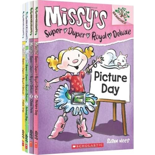 4 Book/set Scholastic Branches Missys English Story Picture Books for Children Learn English Reading Books for Kids