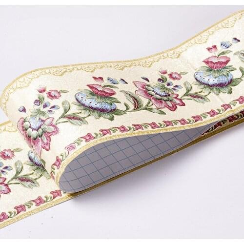 5 Meter Waterproof Waist Line Self Adhesive Wall Sticker Waistline Border Floor Stickers Vintage Wallpaper Border For Home Decor