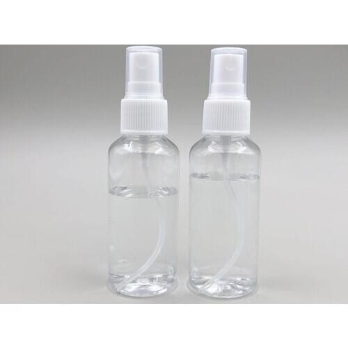 60ml 2Oz Clear Empty Spray Bottle Plastic With White Fine Mist Sprayer- for Essential Oils Travel Perfume Makeup Clearning Solu